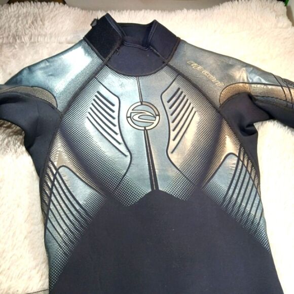 Rip Curl Slick Skin Ultimate Elastic Spring Suit Back Zip Short Sleeve Mens M... - Picture 12 of 16